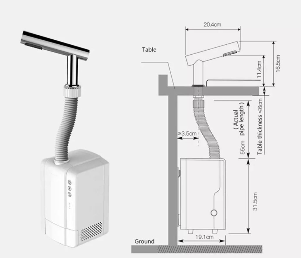 Tapillo Tap Installation of hand dryer