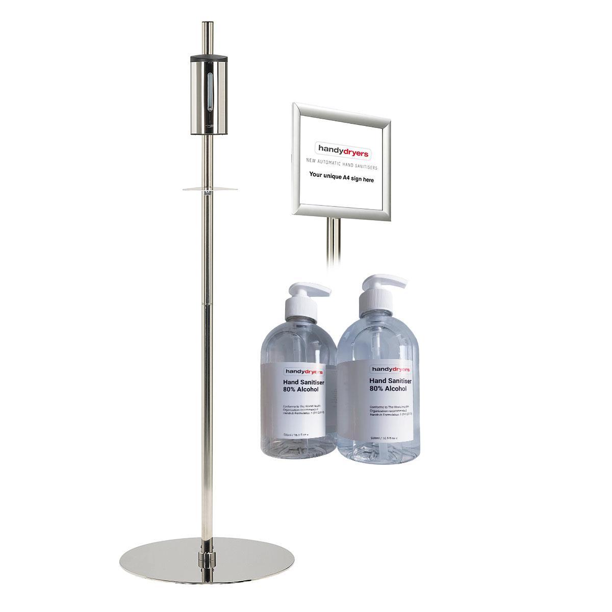 Sanillo Hand Sanitiser Holder with Stainless Steel Stand