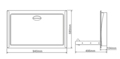 Baby Changing Station - Stainless Steel